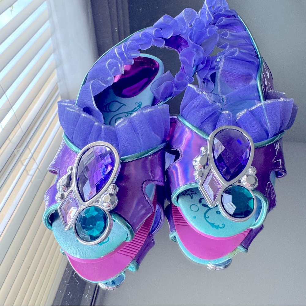 Disney Ariel costume shoes for girls size 9/10